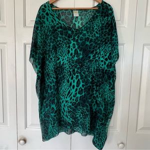 Castaways Leopard Print Kaftan